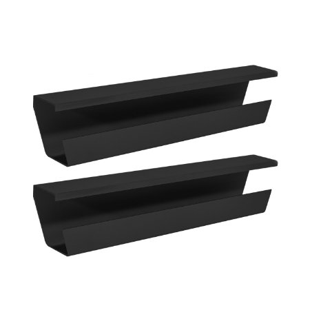 WireTamer Cable Management Tray (2 Pack, Black)