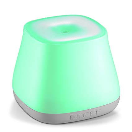 Ultrasonic Aroma Diffuser for Essential Oils | 175ml Cool Mist Humidifier Diffuser with Lights | 7 Color LED Light, 3 Soothing Sounds, Modern Design, BPA-Free | Make Lemonade Brand (Maria)