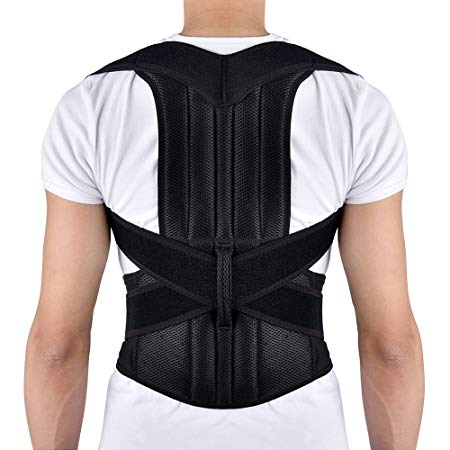 Back Posture Corrector, HailiCare Full Back Brace Shoulder Posture Correction for Upper and Lower Back Support, Brace to Improve Slouch, Back Pain, Thoracic Kyphosis- XL Size (Waist 40’’ -52’’)