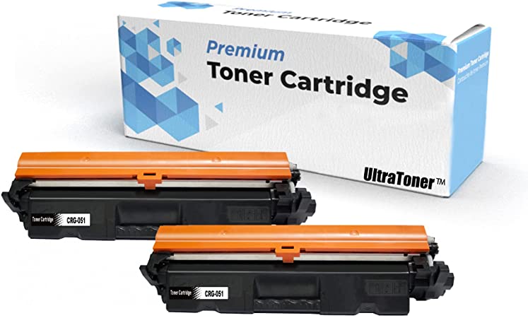 2 Pack Ultra Toner® Compatible Black Toner Cartridge for Canon 051 2168C001 CRG-051 crg-051 CRG051 canon051With New Chip - ImageClass LBP162dw ImageClass MF264dw ImageClass MF267dw ImageClass MF269dw