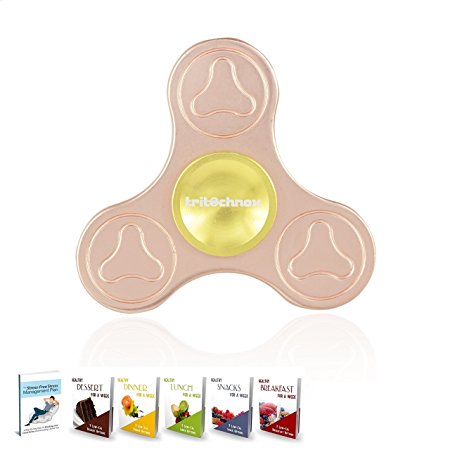 tritechnox™ - Tri Fidget Hand / finger Spinner Toy, Stress Relief fidget spinners with Ceramic Bearing, Fidget Finger Toy, Rotates for 3-5 mins - Perfect for ADD / ADHD / Anxiety / Autism in Children