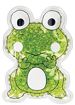 TheraPearl Children's Pals, Ribbit the Frog, Non Toxic Reusable Animal Shaped Hot Cold Therapy Pack, Flexible Compress frog