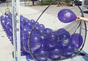 Boss1000 Zippered Wireframe Balloon Drop Net