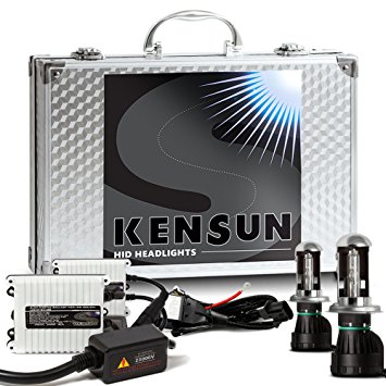 55w Kensun HID Xenon Conversion Kit "All Bulb Sizes and Colors" with Digital Ballasts - H4 (HB2) (9003) Bi-Xenon - 8000k