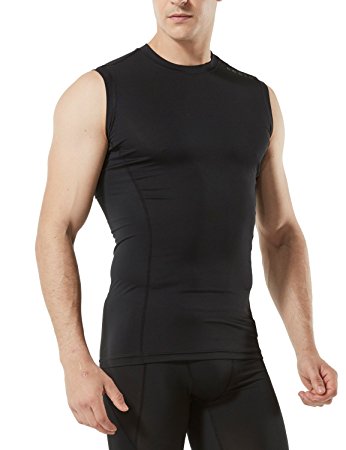 Tesla Men's R Neck Sleeveless Muscle Tank Dry Compression Baselayer MUA05 / R15