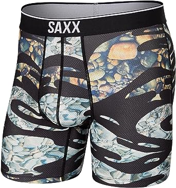 Saxx Men's Underwear – VOLT Breathable Mesh Boxer Briefs with Built-in Pouch Support – Workout Underwear for Men