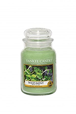 Yankee Candle Wild Mint Jar Candle, Green, Large