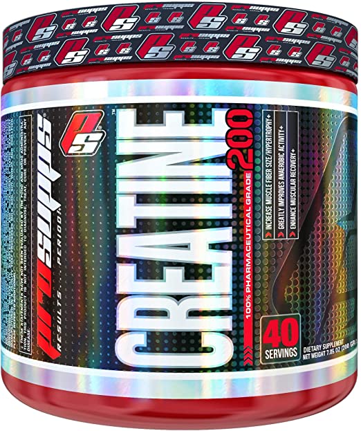 Pro Supps Creatine 200, 100% pharmaceutical grade monohydrate, 60 servings, 7.05 Ounce