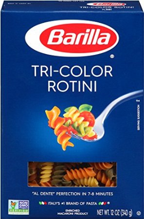 Barilla Tri-Color Rotini Pasta, 12 Ounce