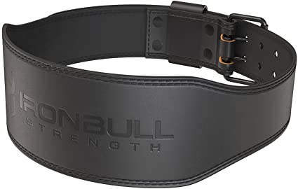 Iron Bull Strength 7mm Leather Weight Lifting Belt - 4" Wide Tapered Premium Leather Lifting Belt for Gym, Workout & Weight Training - Weightlifting Belts for Men and Women