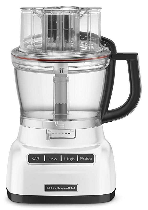 KitchenAid KFP1333WH 13-Cup Food Processor with ExactSlice System - White