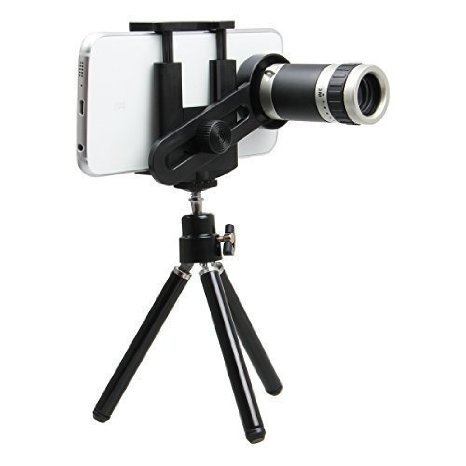 Degitel 8X Optical Zoom Telescope Manual Focus Camera Lens with Mini Tripod Cellphone Holder Stand for Iphone 6s and Samsung Galaxy Note 5