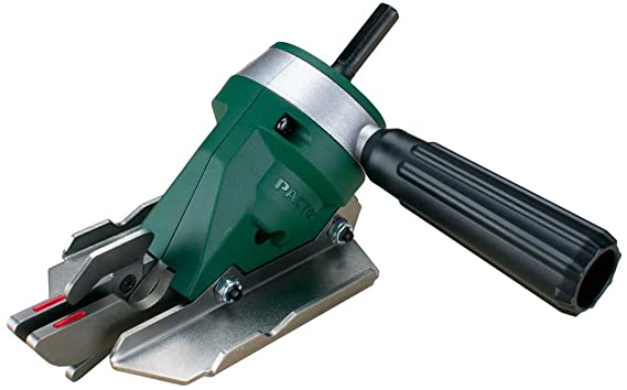 PacTool SS724 Snapper Shear Pro Fiber Cement Cutting Shear, Works With Any 18 Volt Cordless Drill, Cuts ¼” And ½” HardieBacker With Minimal Dust, Makes Straight, Right Angle, Curved and Circle Cuts