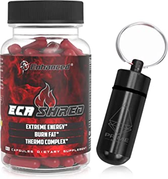 ECA Shred by Enhanced Athlete bundled with Pill Container Keyring