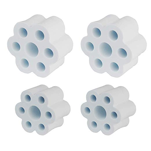 Cup Turner Foam - 4 Pieces Cup Turner Accessories fit 20 30 oz Tumbler for 3/4” PVC Pipe High Density Foam The Partner for Cup Spinner Machine (4 pcs for 3/4 inch PVC Pipe)