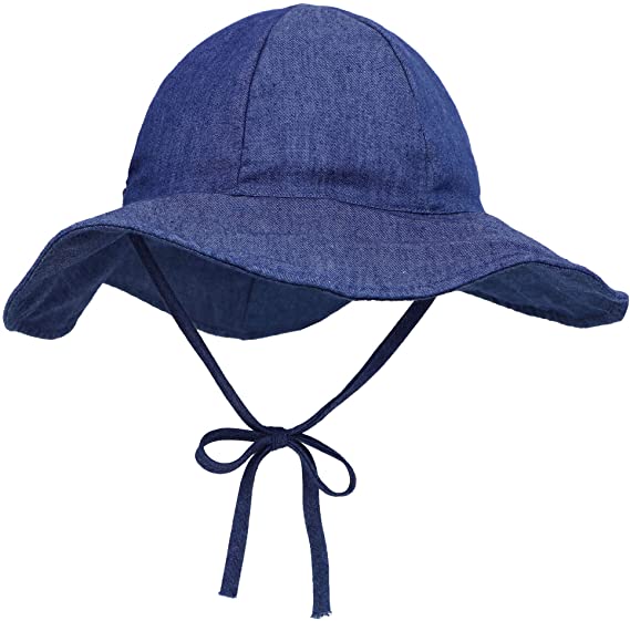 SimpliKids UPF 50  UV Ray Sun Protection Wide Brim Baby Sun Hat