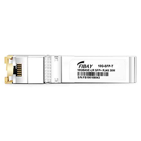 Fibay 10G SFP  to RJ45 for HPE BladeSystem 813874-B21 Compatible 10GBase-T SFP  Copper Transceiver Module, RJ-45, 30-Meters