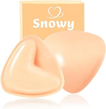 Snowy Sticky Bra Inserts,Reusable and Waterproof Double Sided Push Up Sticky Bra for Women Dresses Bikinis