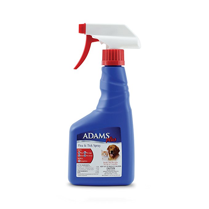 Adams Plus Flea and Tick Spray for Cats and Dogs