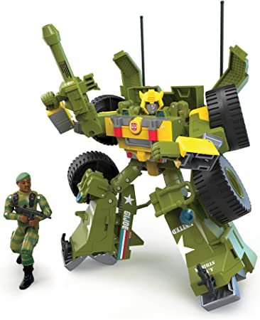 Transformers Generations Collaborative: G.I. Joe Mash-Up Bumblebee A.W.E. Striker & Lonzo “Stalker” Wilkinson Toys, Age 8 and Up, F3985