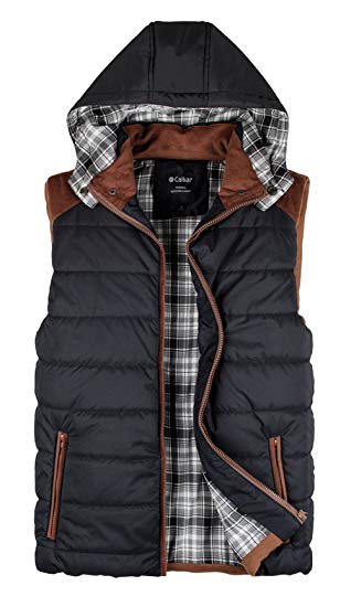 Calliar Men's Fashion Design Hooded Down Vest