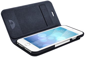 iPhone 6s/6 X-Doria Dash One Folio PU Leather Wallet & Stand, Black