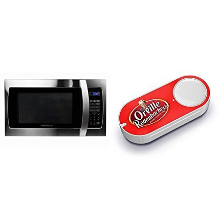 Farberware Professional FMO13AHTBKE 1.3 Cubic Foot 1000-Watt Microwave Oven, Stainless Steel & Orville Redenbacher's Gourmet Popping Corn Dash Button