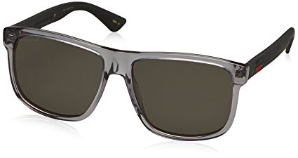 Gucci GG0010S-004 Rectangular / Square Sunglasses Grey/Grey Lens