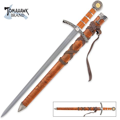 Middle Ages Broad Sword & Matching Scabbard