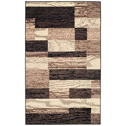 Superior Designer Rockwood Area Rug, 6' x 9', Chocolate