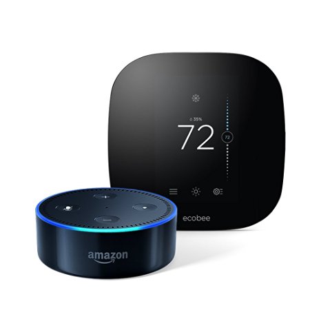 All-New Echo Dot (2nd Generation) - Black   ecobee3 Smart Thermostat