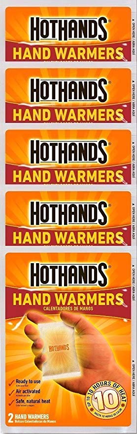 HotHands Hand Warmers, 10 count  (5 pack with 2 warmers per pack)