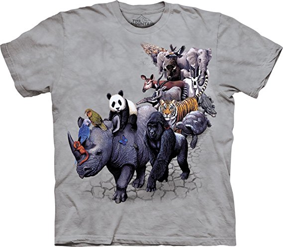 The Mountain Kids 100% Cotton Animal Parade T-Shirt