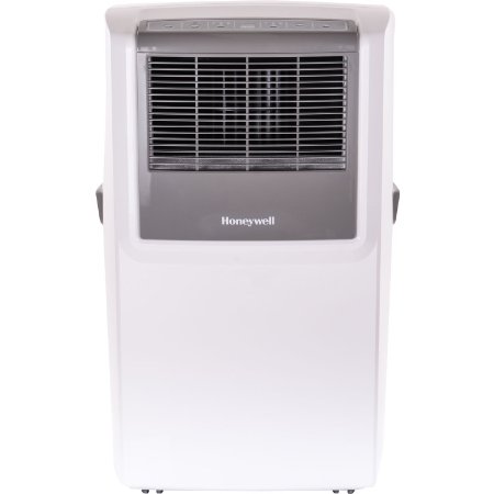 Honeywell MP10CESWW 10000 BTU Portable Air Conditioner with Front Grille and Remote Control, White/Grey