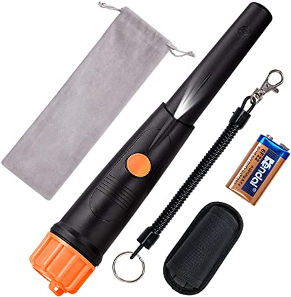 Metal Detector Pinpointer - SUNPOW IP68 Waterproof Handheld Pin Pointer Wand with Belt Holster Treasure Hunting Tool Accessories,pinpointers for metal detecting, Buzzer Vibration Sound (Three Mode)