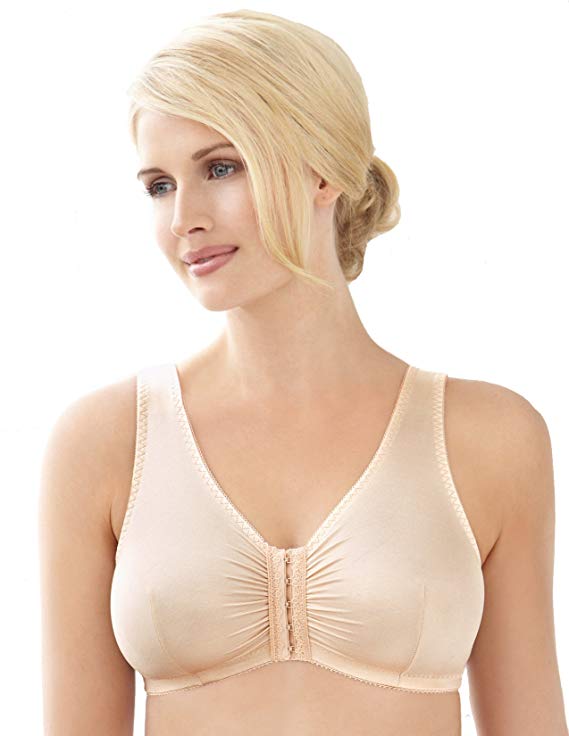 Glamorise Women's Complete Comfort Wirefree Front Close Leisure Bra #1803