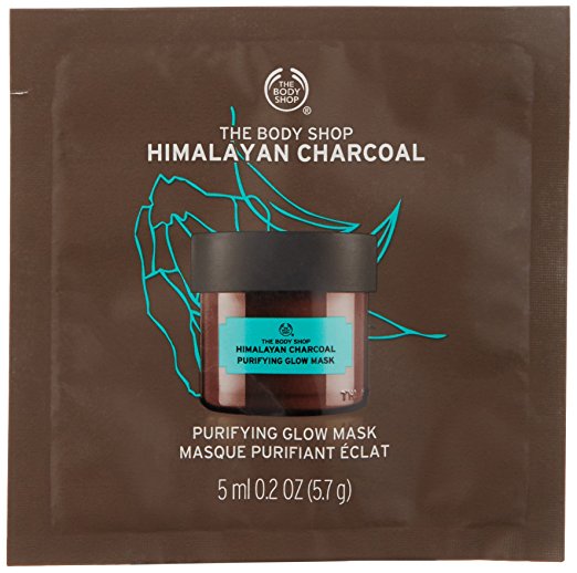 The Body Shop Himalayan Charcoal Purifying Glow Mask, Single Use Expert Facial Mask, 100% Vegan, 0.2 Oz.