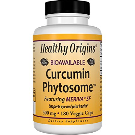 Healthy Origins Curcumin Phytosome (featuring Meriva SF) 500 mg, 180 Veggie Caps