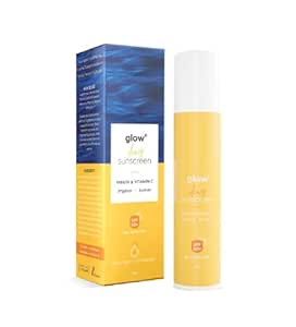 Glow    Dewy Sunscreen Oily, Dry, Sensitive & Combination Skin,Fragrance-Free (UVA/B Protection For All Skin Types Spf 50 Pa   ,50g) YELLOW