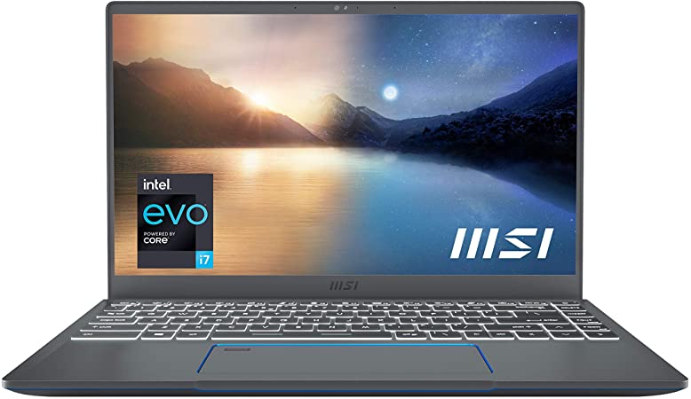 MSI Prestige 14 EVO Professional Laptop: 14" FHD Ultra-Thin Bezel Display, Intel Core i7-1185G7, Intel Iris Xe, 16GB RAM, 512GB NVMe SSD, Thunderbolt 4, Win10 Home, Intel EVO, Carbon Gray (A11M-220)