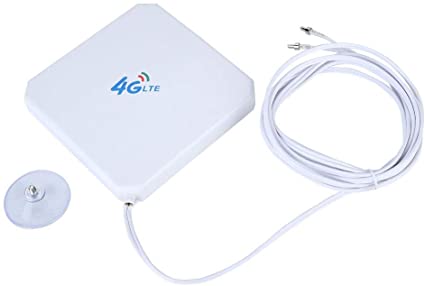 3G 4G Antenna, High Gain Network Ethernet Outdoor 35dBi Wireless Routing Antenna for Dual TS9 Connectors Signal Receiver Booster Amplifier