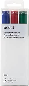 Cricut Permanent Markers 2.5 mm, Red/Green/Blue (3 ct) - Compatible Venture