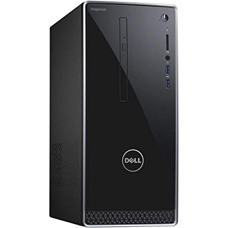 Dell Inspiron High Performance Tower Computer PC (Intel Quad Core i7-7700, 16GB_DDR4 Ram, 128GB_SSD 1TB_HDD,  NVIDIA GeForce GTX_1050, HDMI, WIFI, DVD-RW) Win 10 Pro