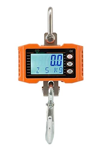 Hanging Scale,Hyindoor 1000kg/2000lb Digital Industrial Heavy Duty Crane Scale Smart High Accuracy Electronic Crane Scale (1000kg)