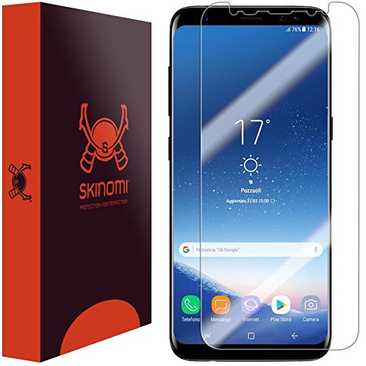 Galaxy S8 Plus Screen Protector (S8 )(Non Case-Friendly), Skinomi TechSkin Full Coverage Screen Protector for Galaxy S8 Plus Clear HD Anti-Bubble Film