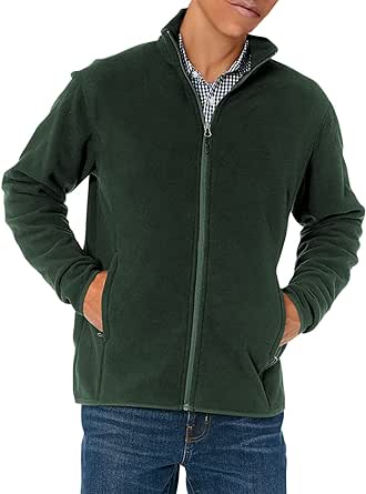 Amazon Essentials Men's Full-Zip Fleece Jacket (Available in Big & Tall)