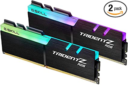 G.Skill Trident Z Series 64GB (2 x 32GB) 288-Pin SDRAM (PC4-25600) DDR4 3200 CL16-18-18-38 1.35V Dual Channel Desktop Memory Model F4-3200C16D-64GTZR