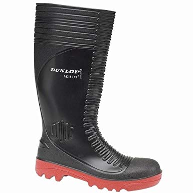 Dunlop Acifort A252931 Ribbed Full Safety Wellington / Mens Boots