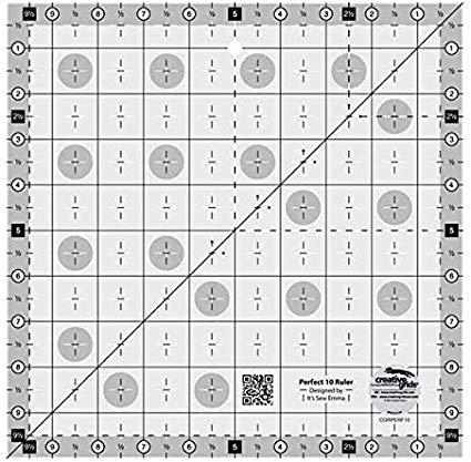 Creative Grids Perfect 10 Quilting Ruler (Original Version)