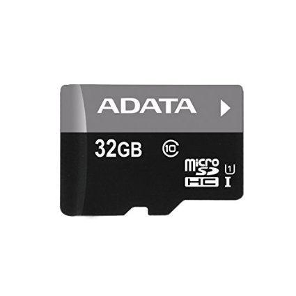 ADATA 32 GB Micro SDHC Card Class 10 with SD Adaptor AUSDH32GCL10-RA1